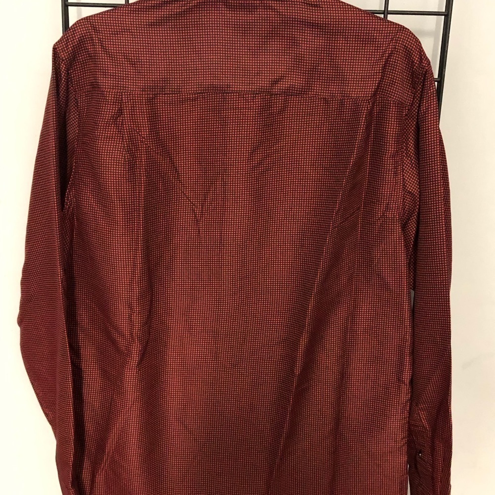 St.Patrick button down shirt burgundy classic fit - Picture 3 of 3